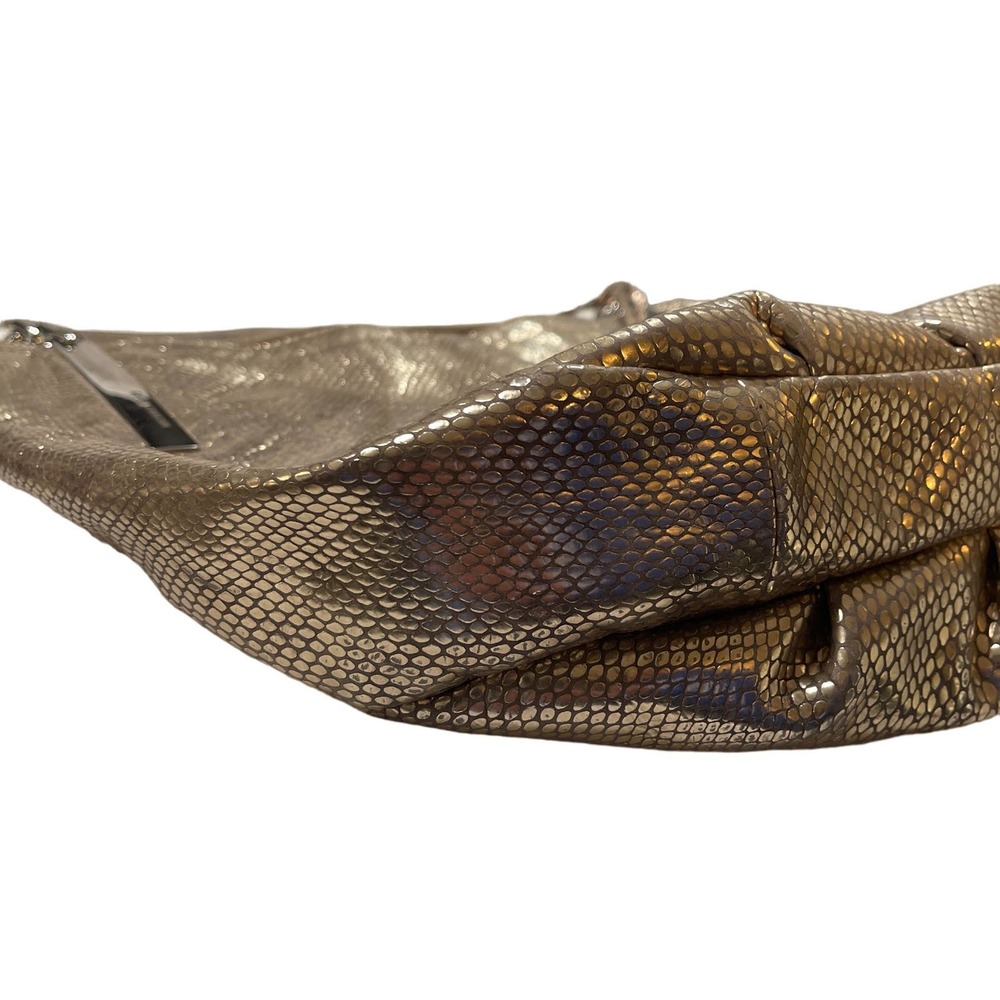 Michael Kors Julian Python Print Large Goold Hobo - image 4